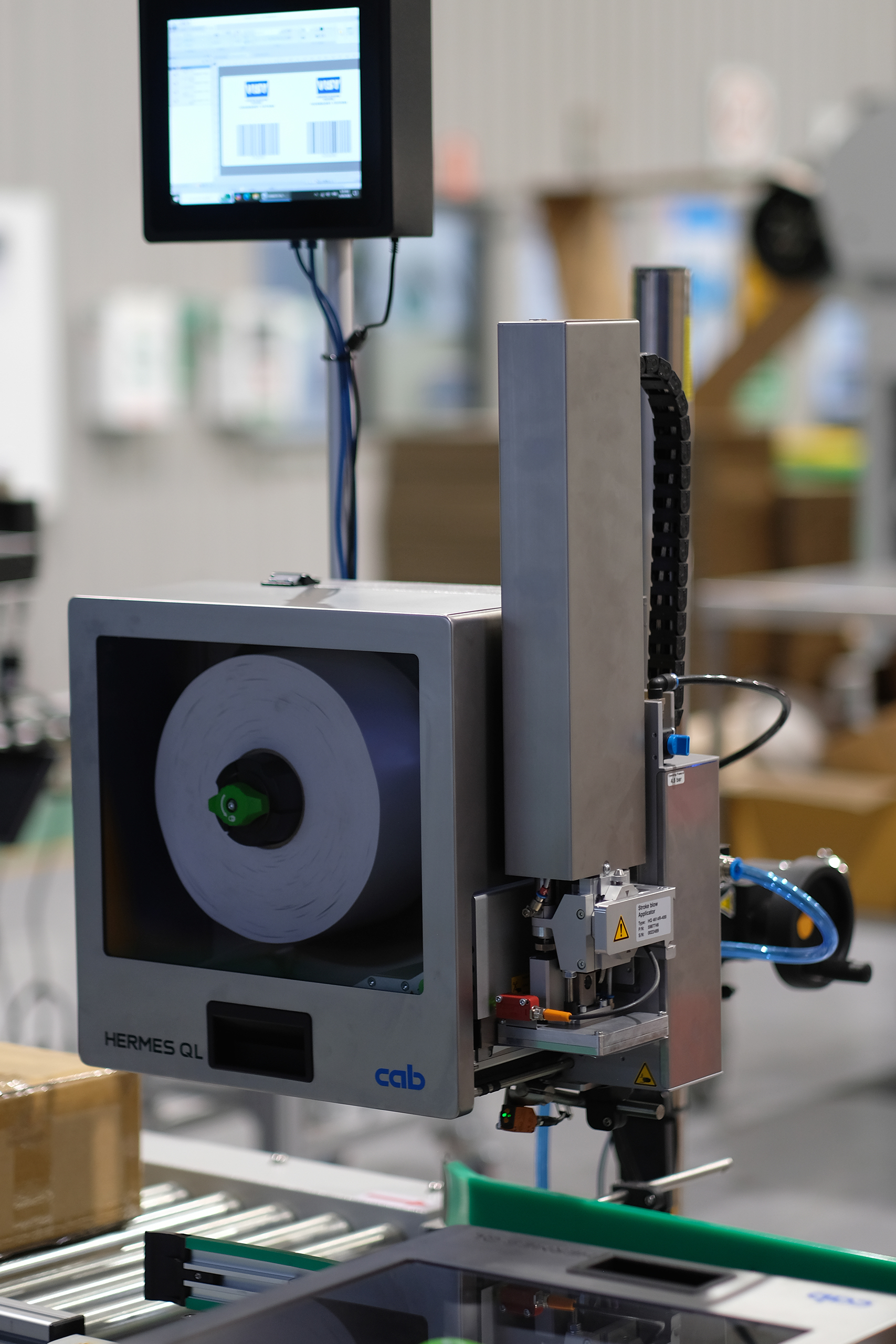 Visy CAB Hermes QL Linerless Labellers with Tamp